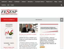 Tablet Screenshot of fesesp.org.br
